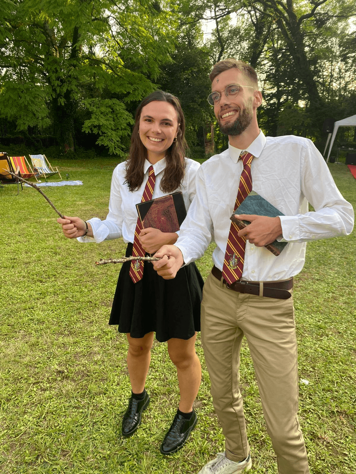 Hortense et Baptiste façon Harry Potter